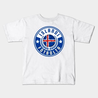 Islandi Fotbolta Kids T-Shirt